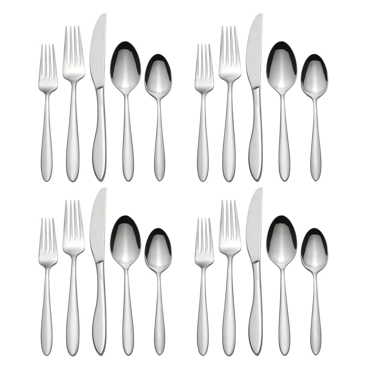 20-Piece Stainless Steel Silverware Set B927