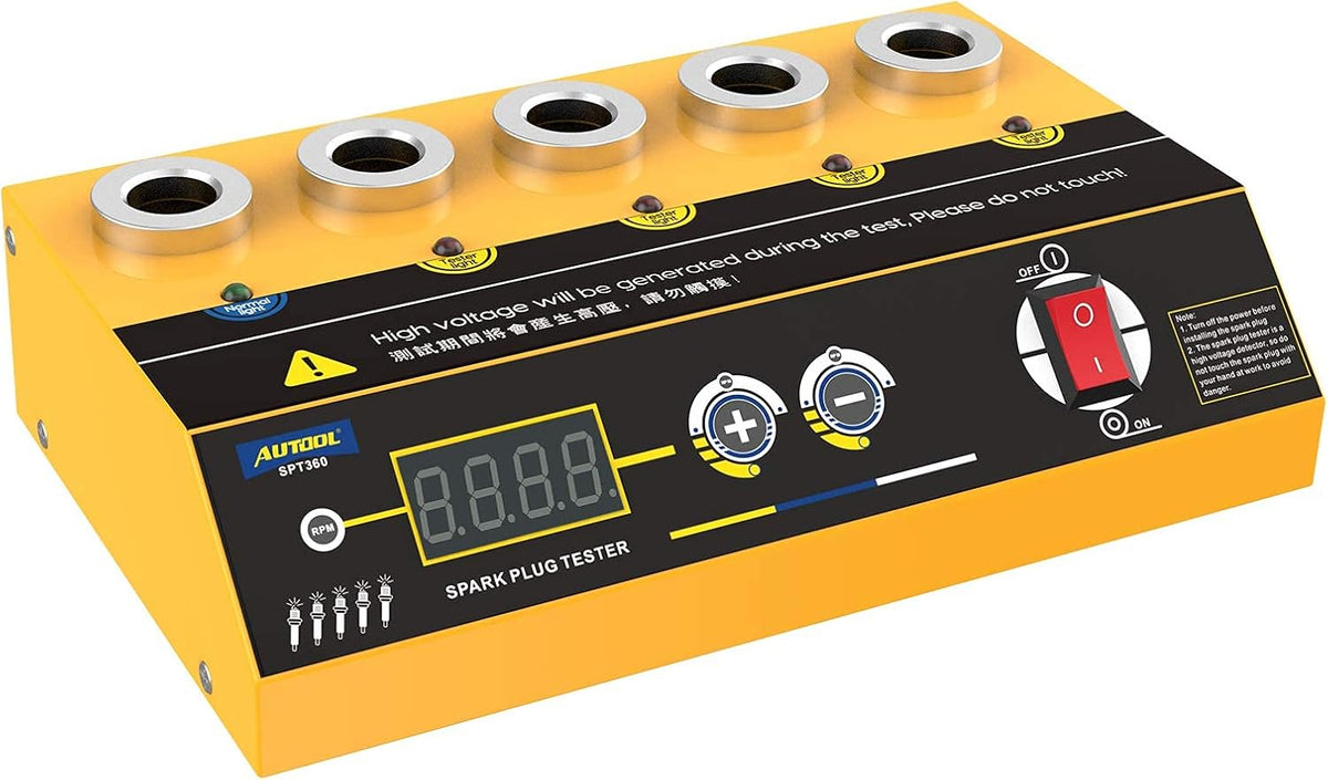Car Spark Plug Tester with Adjustable 5 Holes and Digital Screen V805