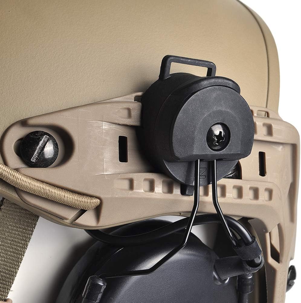 Tactical Headset with Rotatable Adapter and Push-to-Talk Z27732