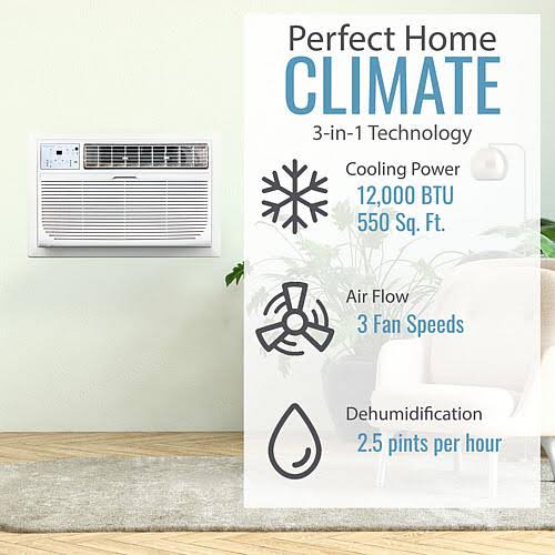 12,000 BTU 115V Through-the-Wall Air Conditioner with Remote K7475