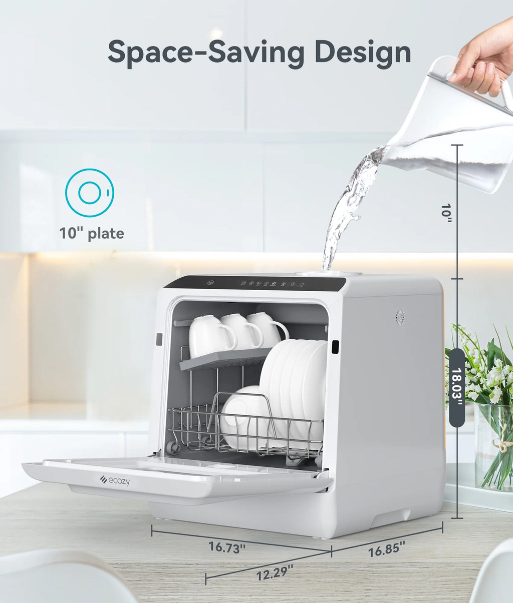 Countertop Dishwasher with 5L Water Tank and 5 Washing Programs Z59560