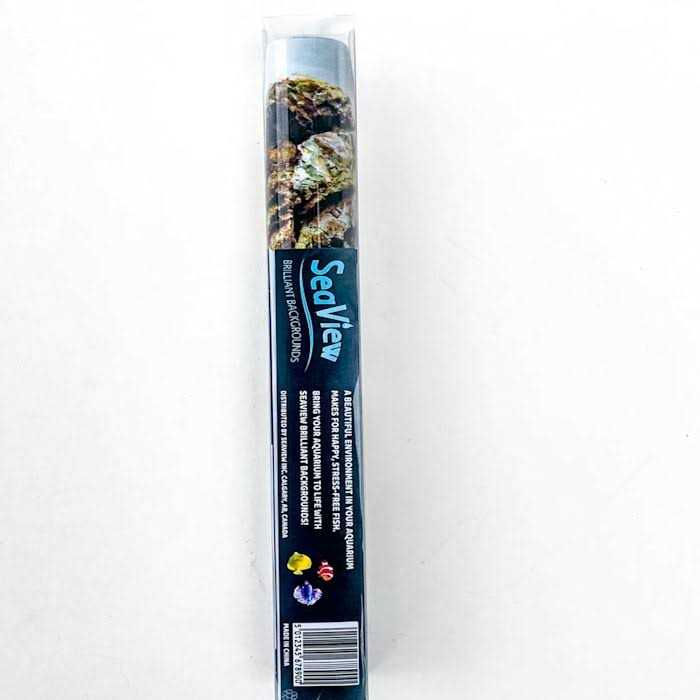 River Rock & Green Aquarium Background Decor W29261