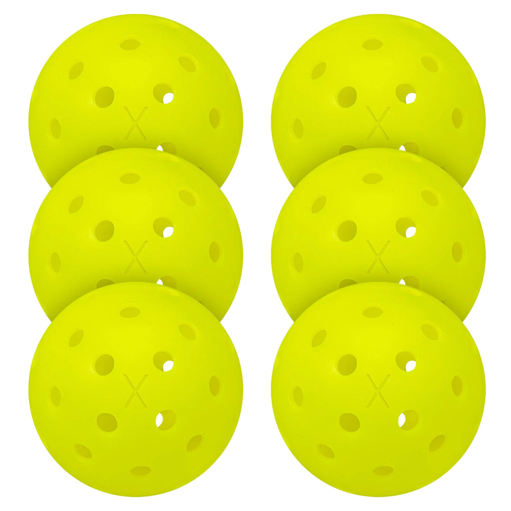 6 Pack Regulation Size Outdoor Pickleballs Q15973