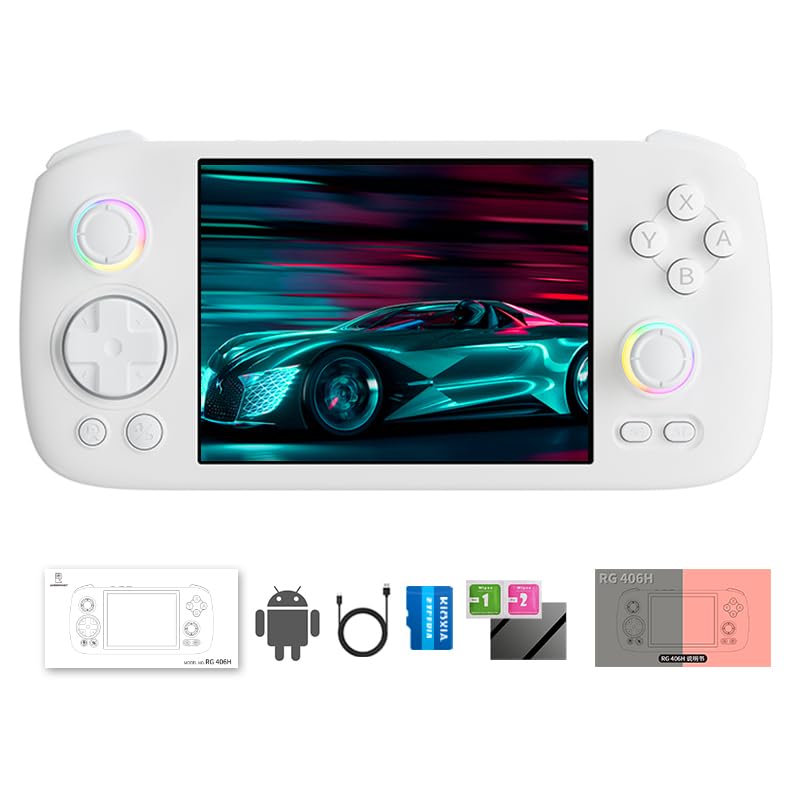 Handheld Retro Game Console with 4-inch IPS Screen 128G TF Card I832224