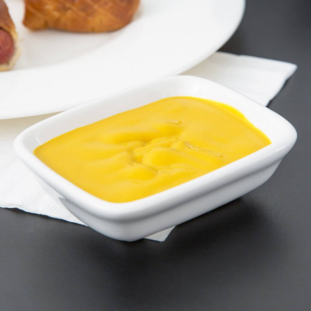 White Rectangular Sauce Dish 4oz T898