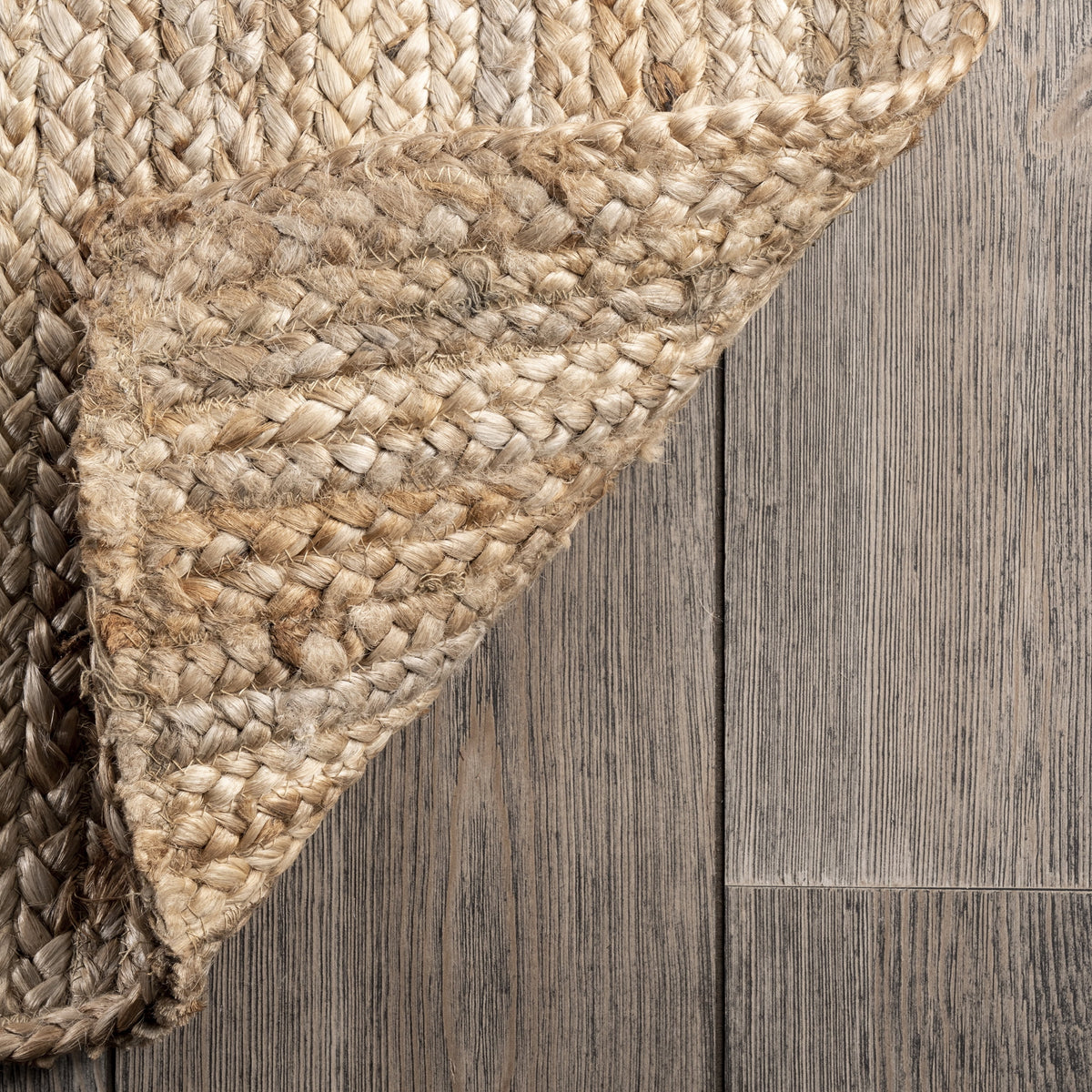 Hand Woven Jute Accent Rug, Natural E818