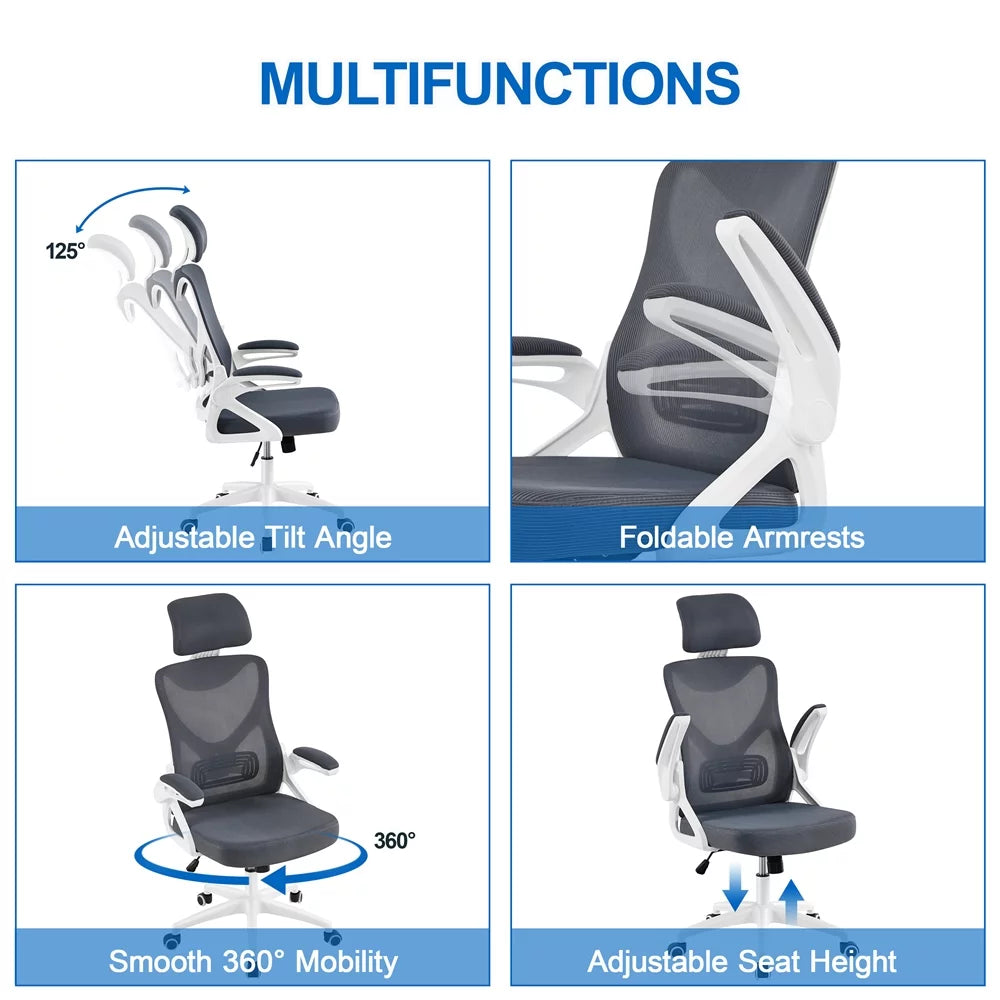 Black Ergonomic Mesh Office Chair J1548