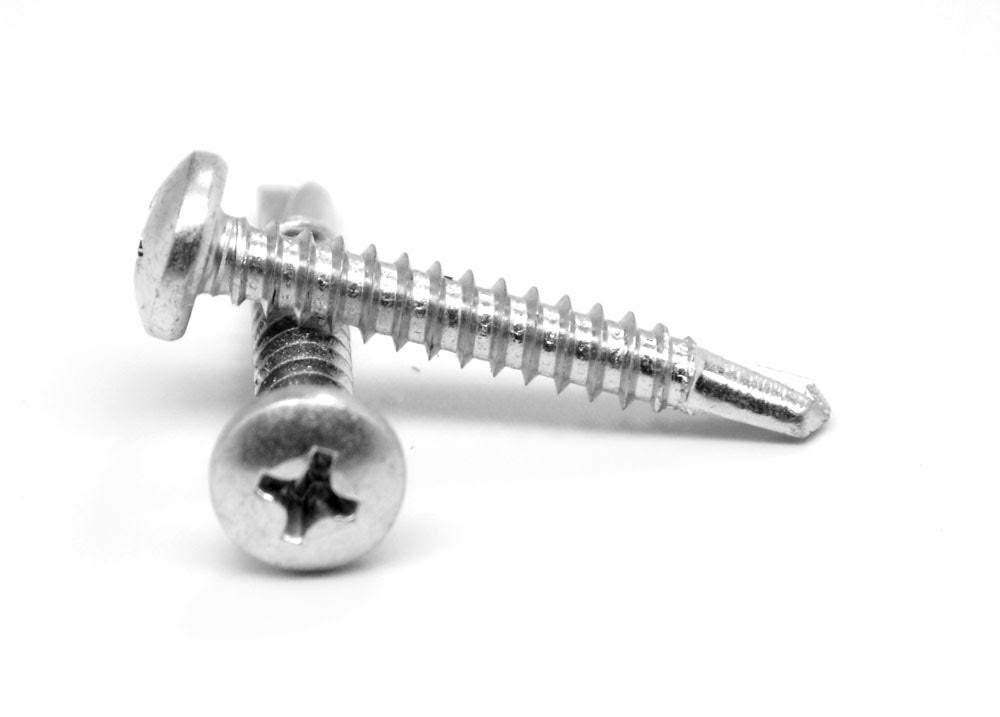 #4-24 x 1/4 Self Drilling Screw Phillips Pan Head Zinc Plated Z428