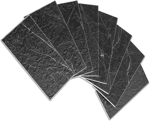100 Piece Peel and Stick PVC Tile 3 Inch x 6 Inch Rustic Brick C964830