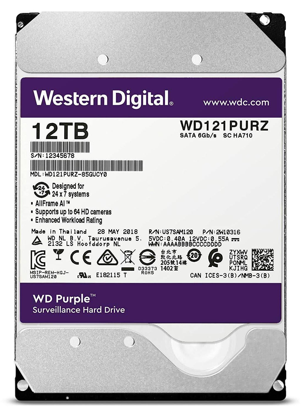 8 TB Surveillance Internal HDD SATA 6Gb/s 5,400 rpm M172971