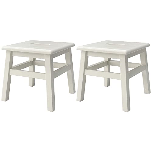 Solid Hardwood Step Stool, 12.25 Inches, Unfinished X324816