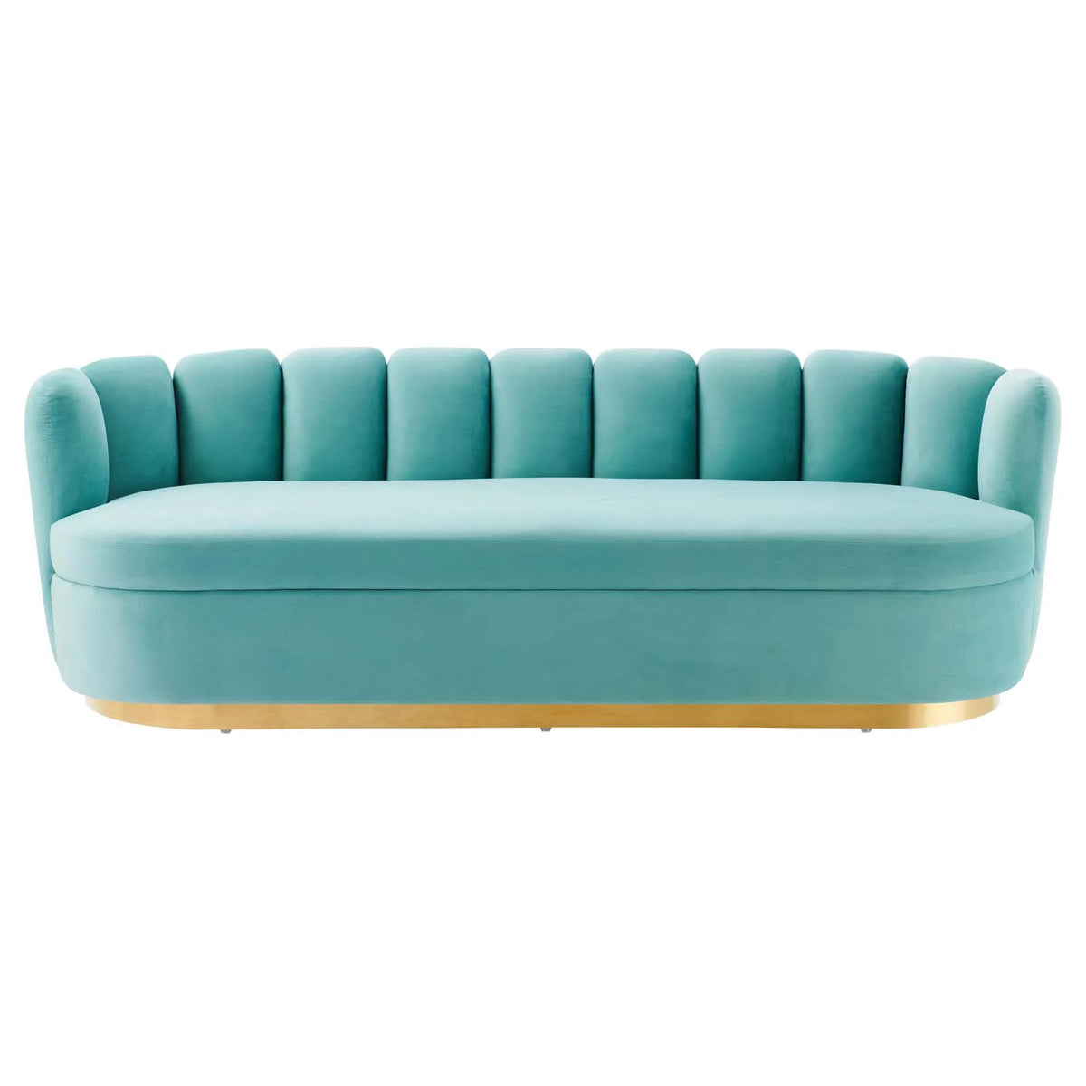 Blue Velvet Tufted Sofa S128752