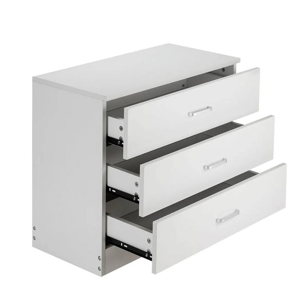 White 3-Drawer Wood Dresser O338478