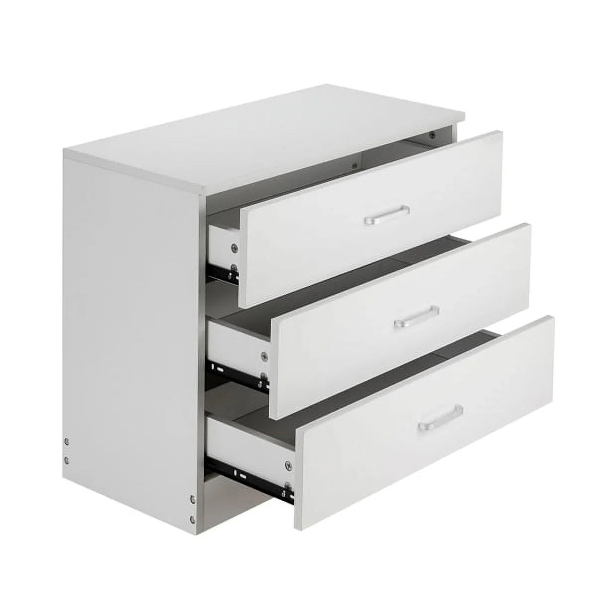 White 3-Drawer Wood Dresser O338478