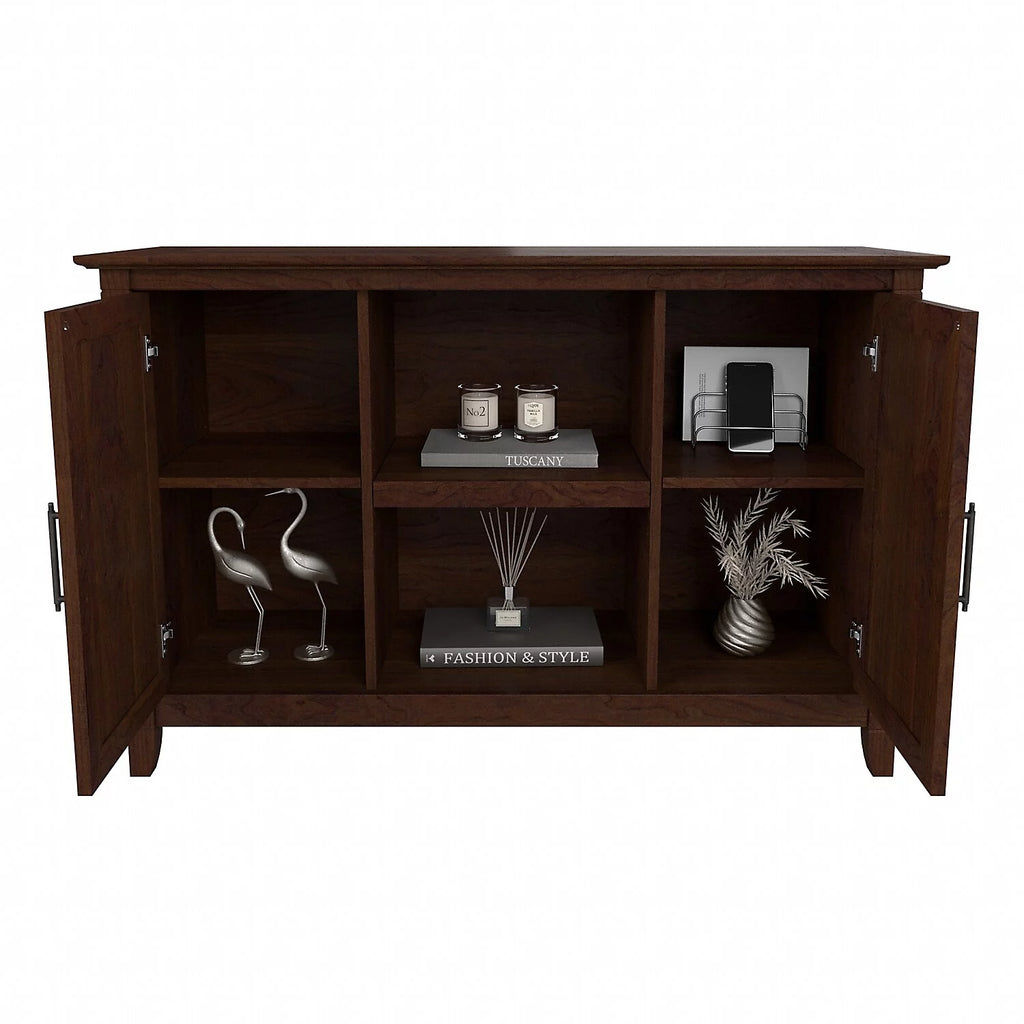Bing Cherry Engineered Wood Accent Cabinet with Doors Y10555