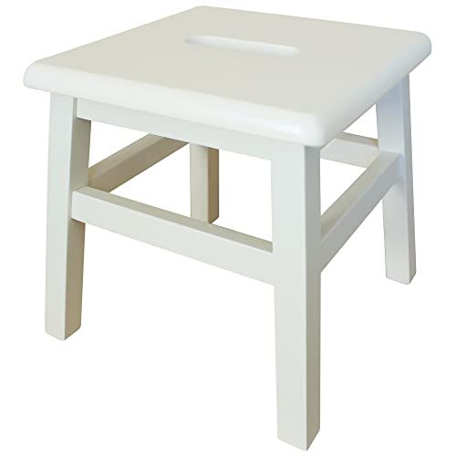 Solid Hardwood Step Stool, 12.25 Inches, Unfinished X324816