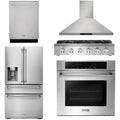 36 Propane Gas Rangetop, Range Hood, Wall Oven, Refrigerator with Water and Ice Dispenser, Dishwasher V23723