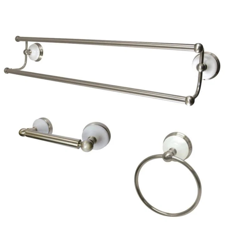 Victorian 3-Piece Bathroom Hardware, Polished Brass Y32493