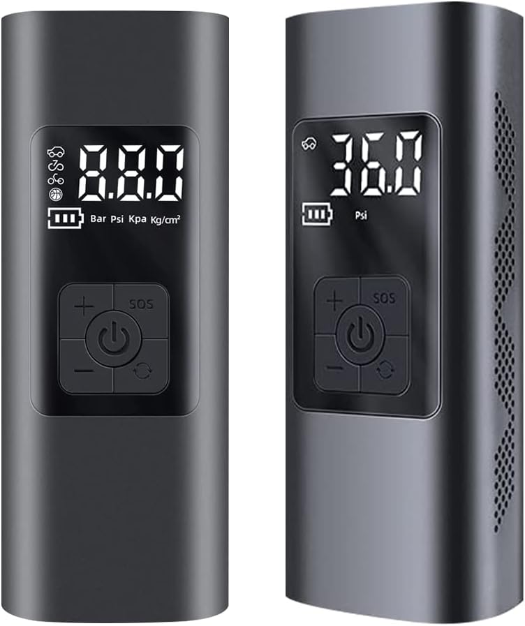 Portable 150PSI Tire Inflator with LCD Screen and LED Light Y669057