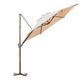 Beige Offset Cantilever Patio Umbrella Z25880