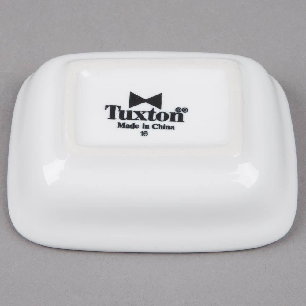 White Rectangular Sauce Dish 4oz T898