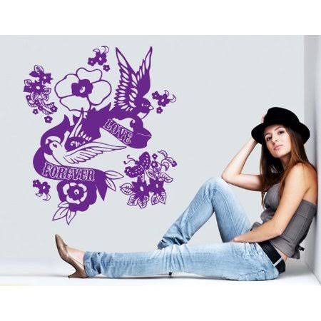 Light Pink Floral Wall Decal Z20787