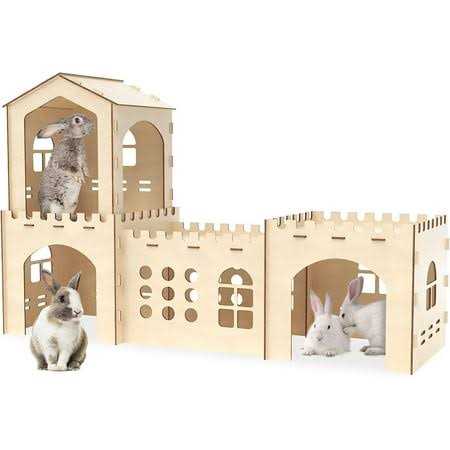 Extra Large Wooden Rabbit Hutch H91509
