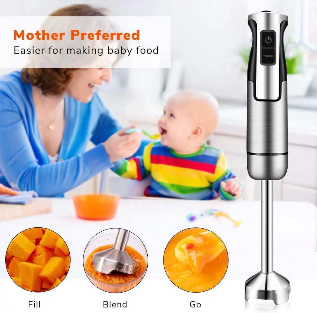 500 Watt 8 Speed Stainless Steel Immersion Blender S411