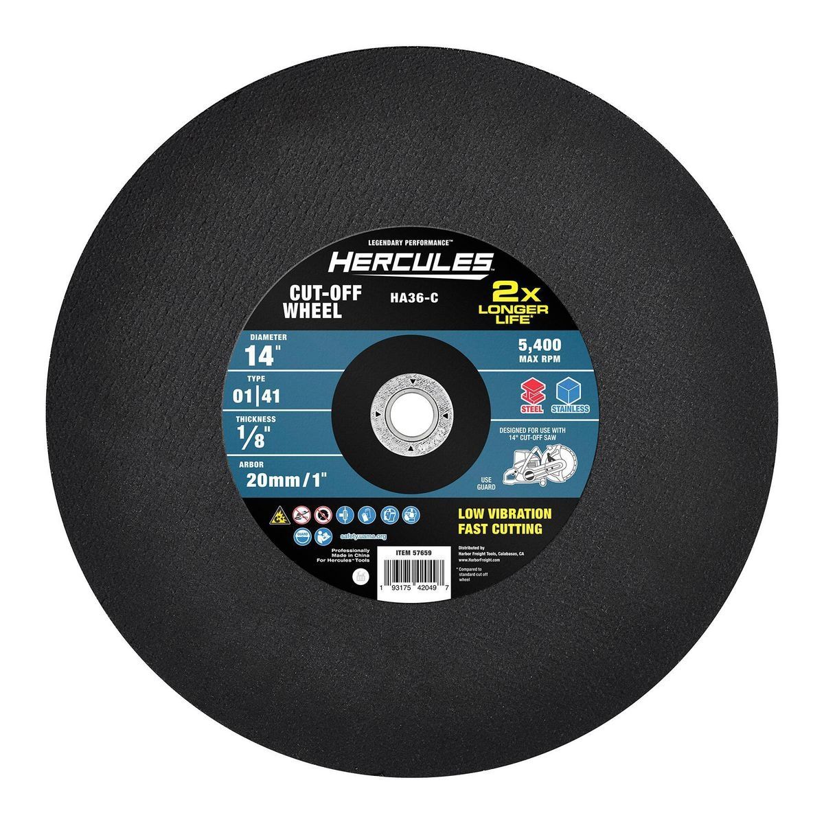 14 in. Metal Cut-Off Wheel E18288