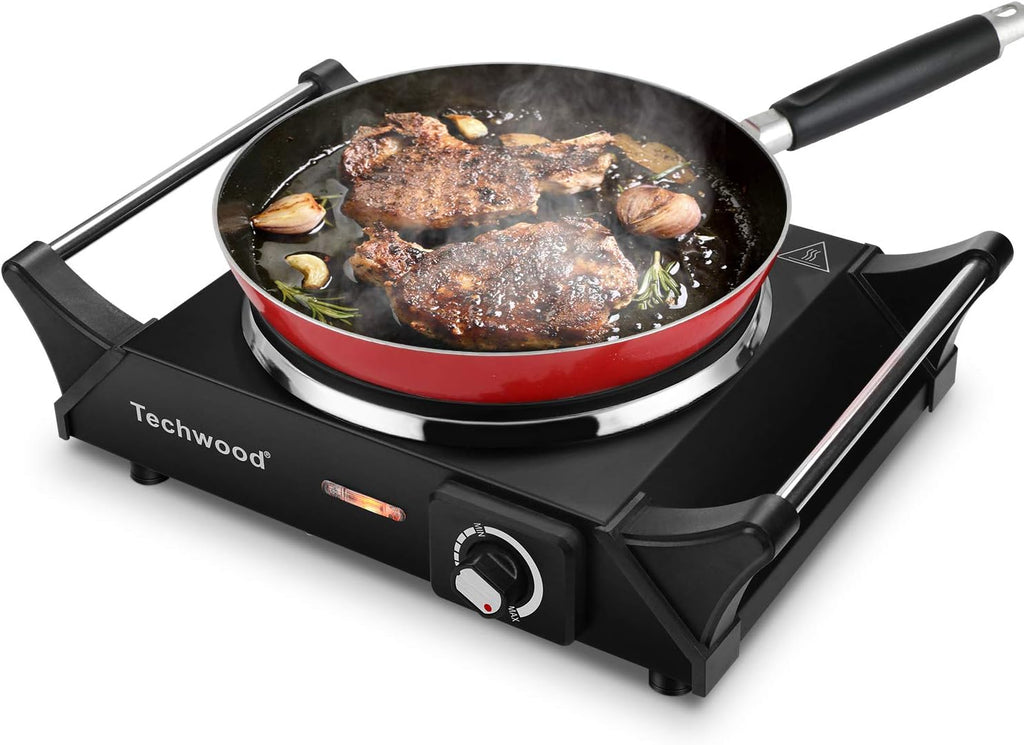 Portable Electric Hot Plate 1200W Single Burner O522748