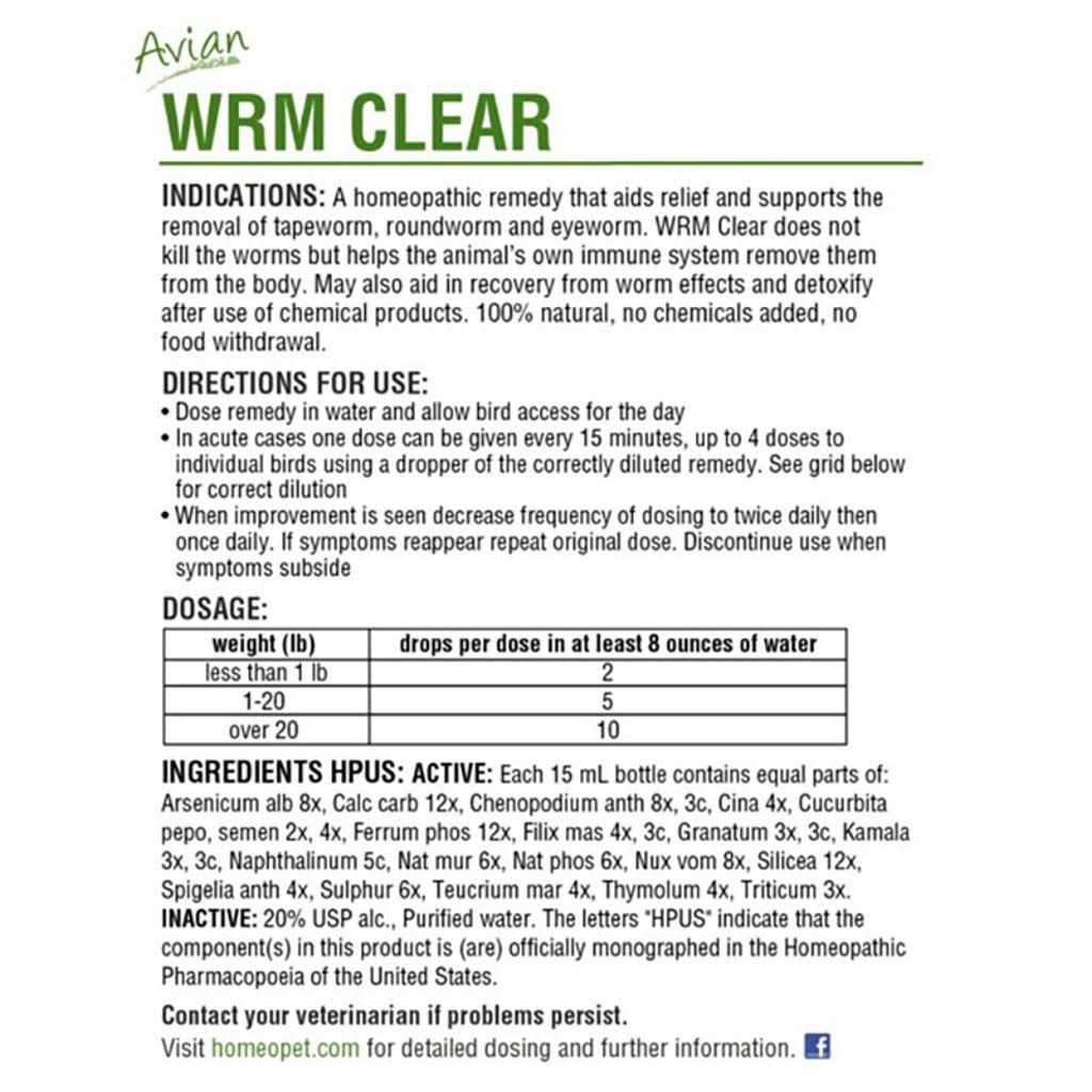 Avian Wrm Clear C830