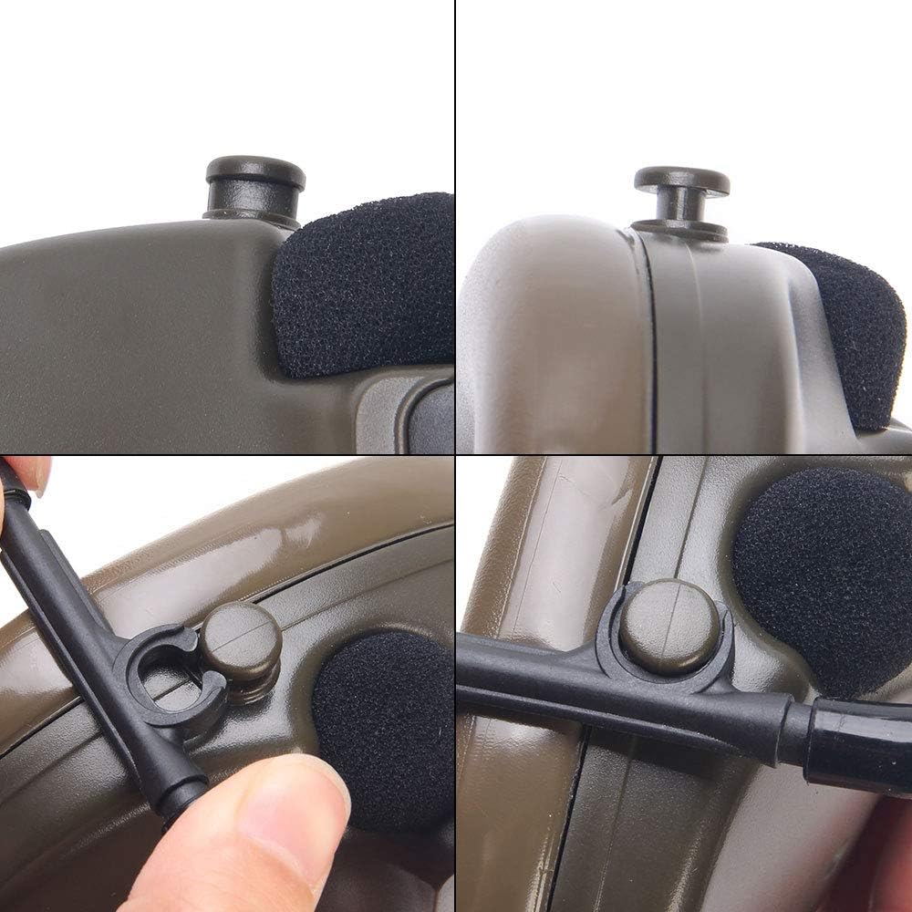 Tactical Headset with Rotatable Adapter and Push-to-Talk Z27732