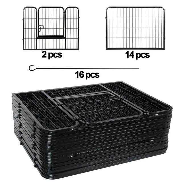 16 Panel Dog Kennel Playpen V818