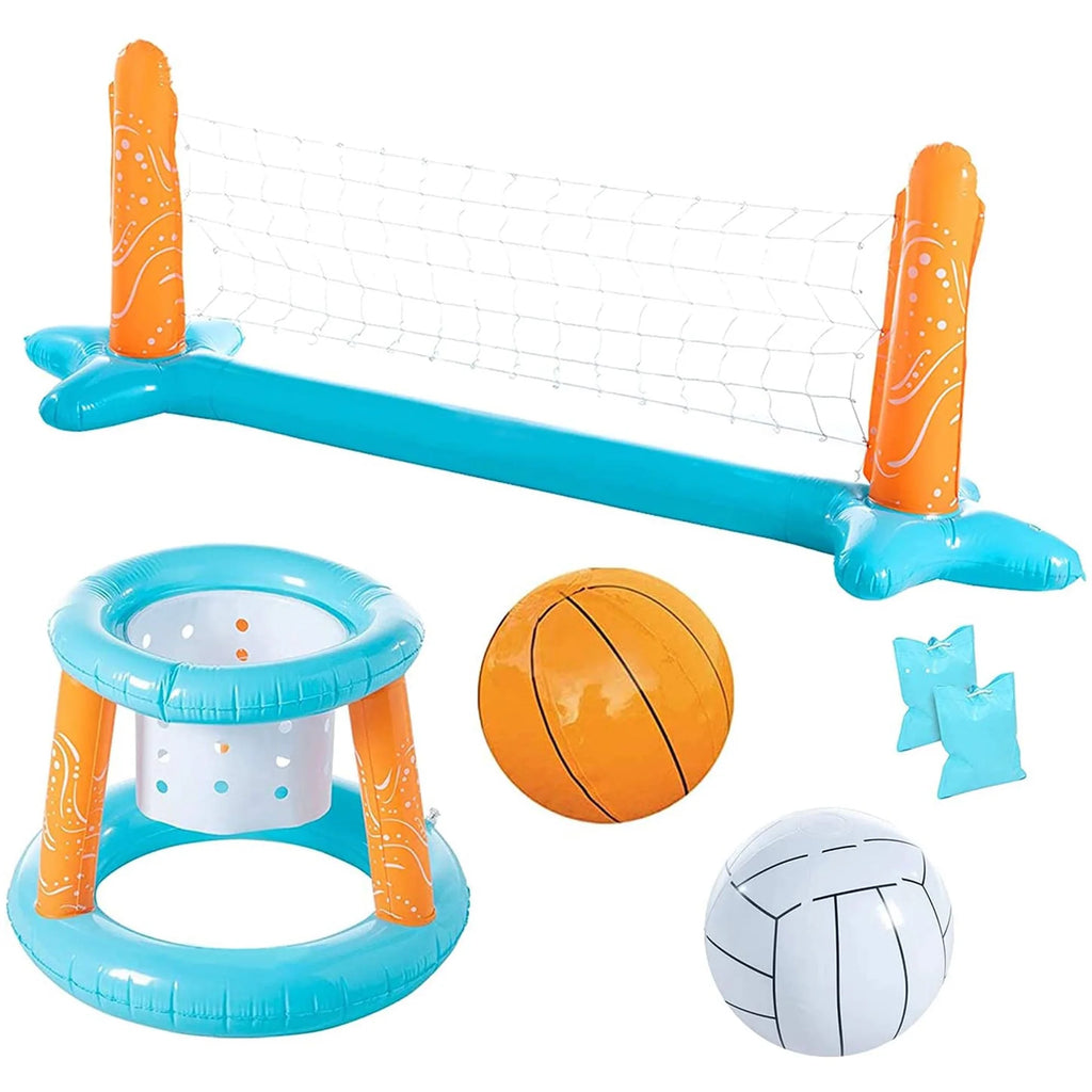 Inflatable Pool Float Set with Volleyball Net G29257