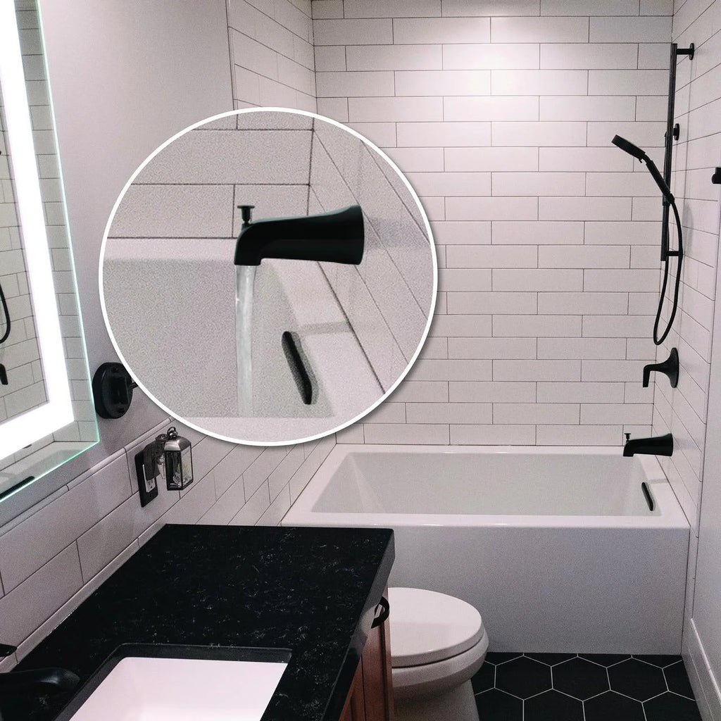 Matte Black Tub Spout with Diverter J468201