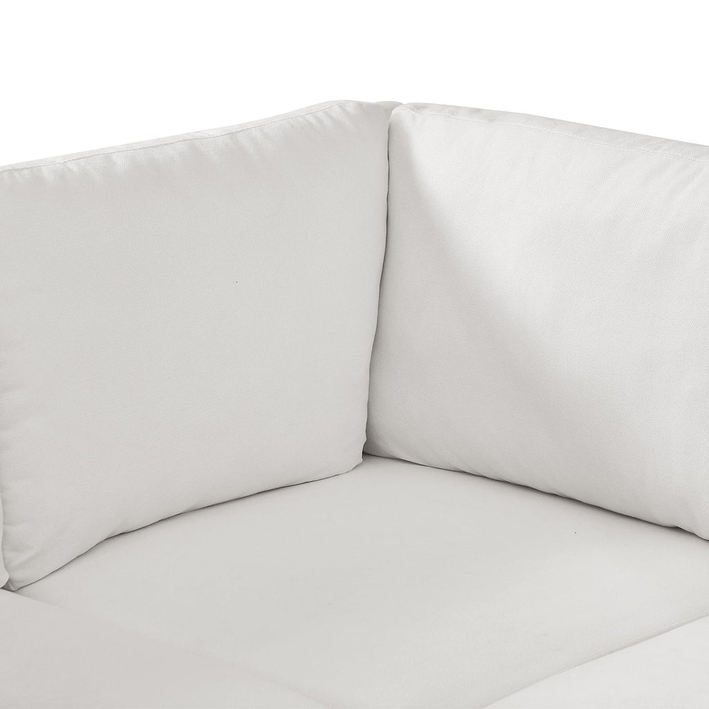 White Convertible L Shaped Sofa O17630