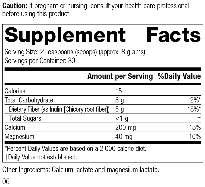 Prebiotic Inulin, 9 oz (255 g) A223
