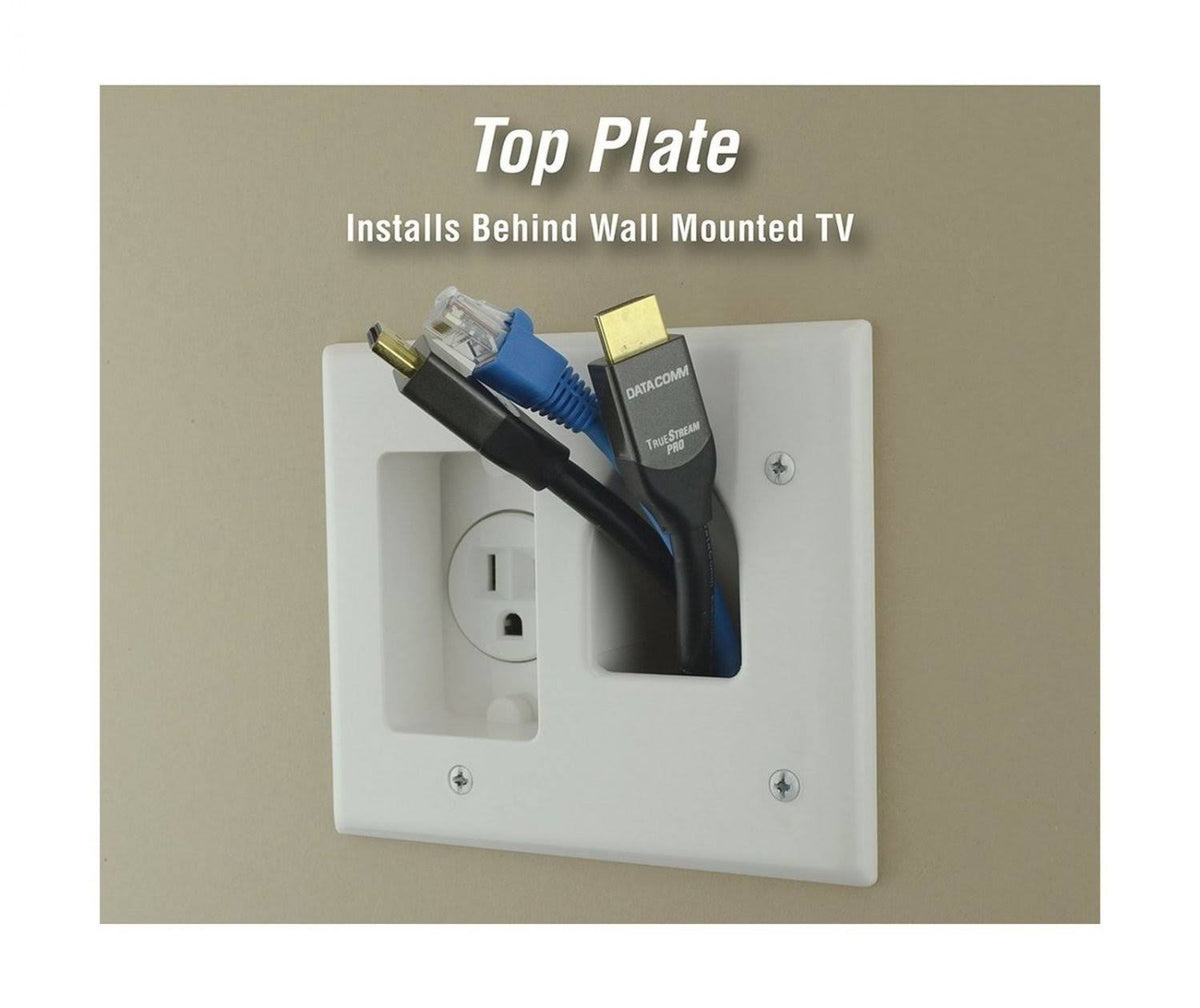Flat Panel TV Cable Organizer Kit with Power Solution Z50014