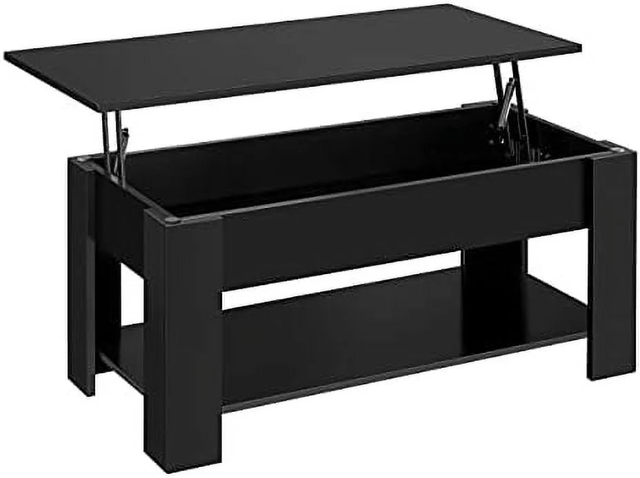 Lift Top Coffee Table with Hidden Compartment Grey B298