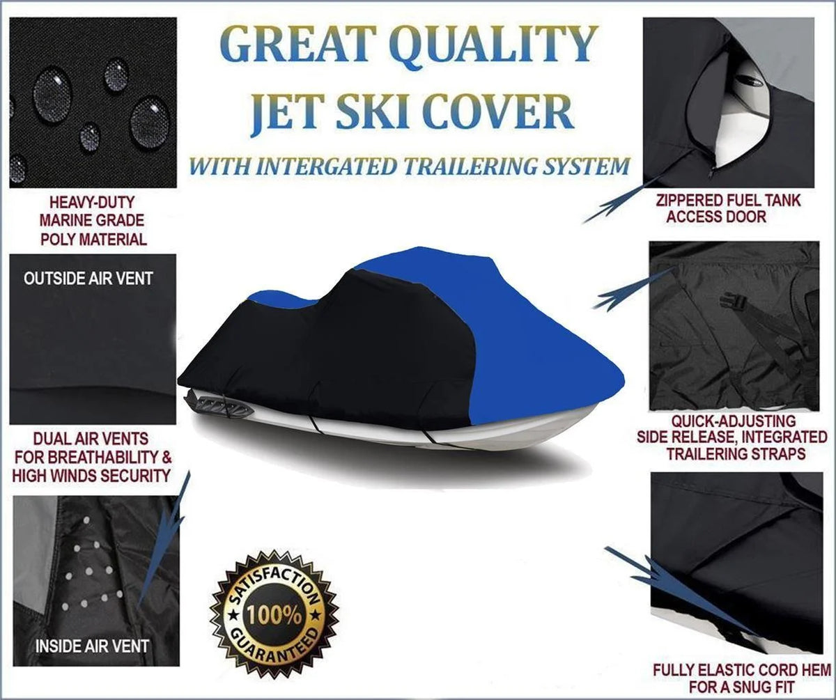 Heavy-Duty Jet Ski PWC Watercraft Cover 3 Seater 126" R546082