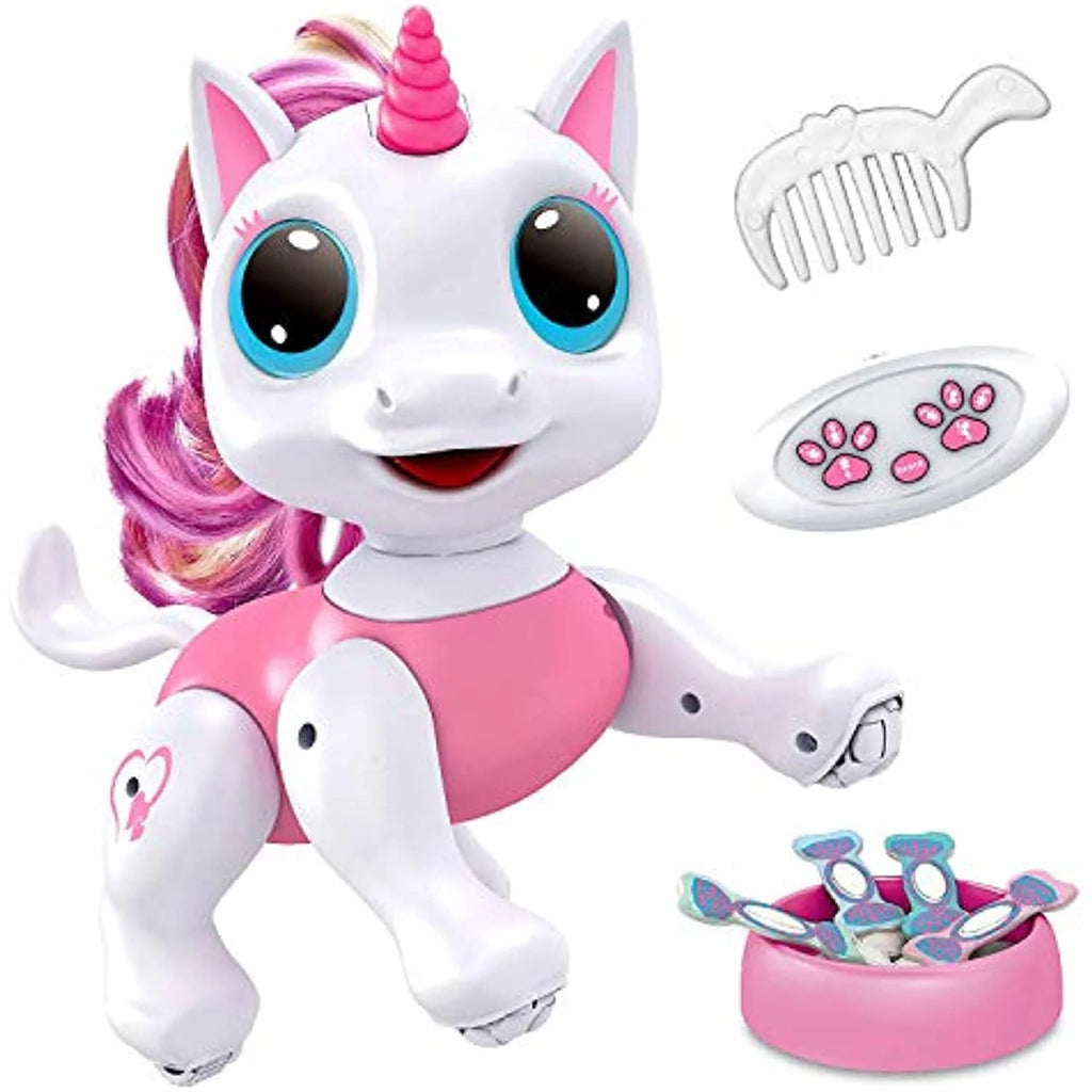 Remote Controlled Electronic Robot Pet Unicorn Pink D369
