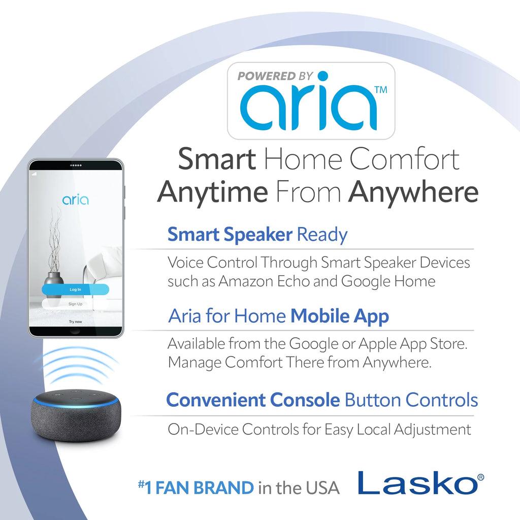 40 Smart Tower Fan Wi-Fi Connected 5 Speeds N603395