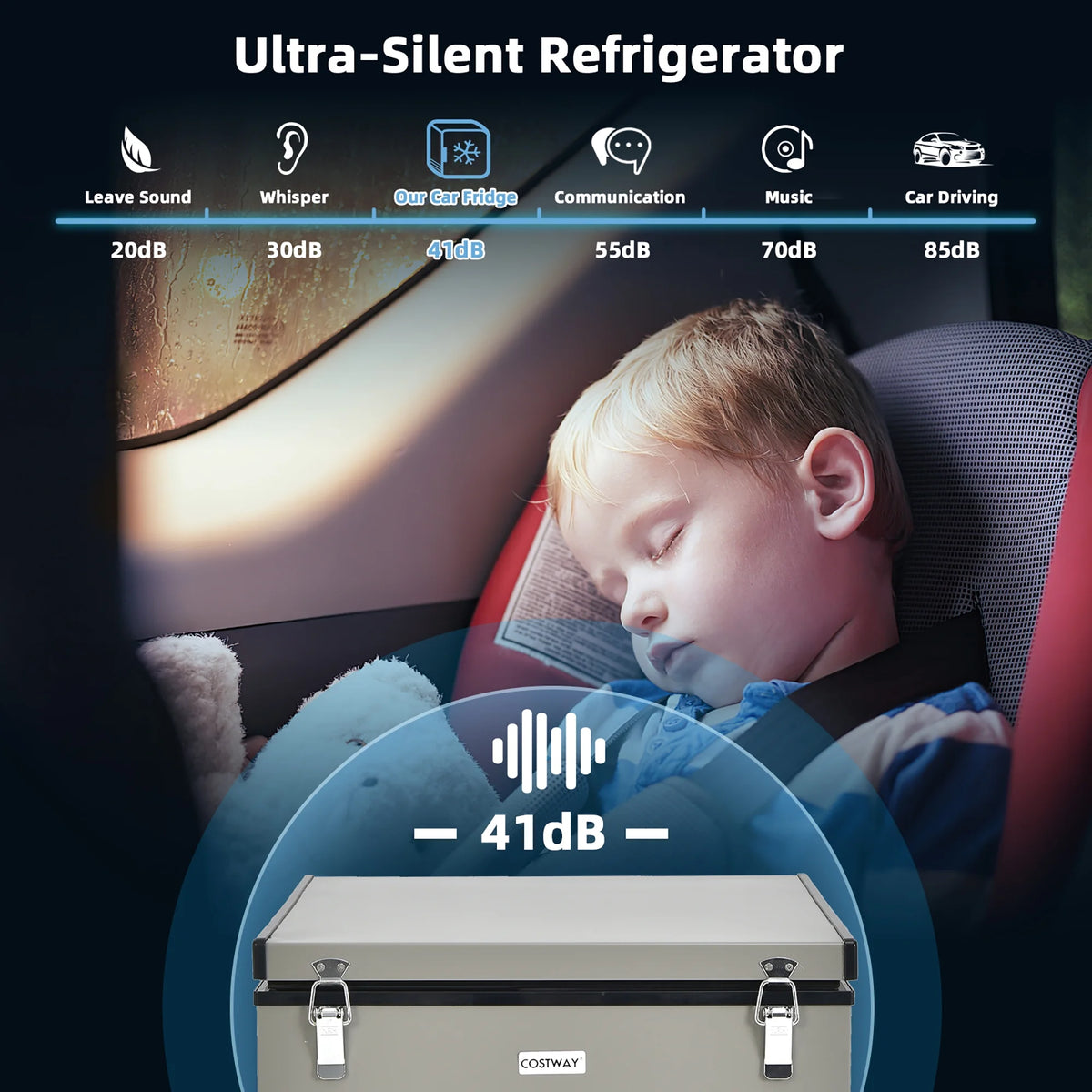 68 Quart Portable Car Refrigerator D24812