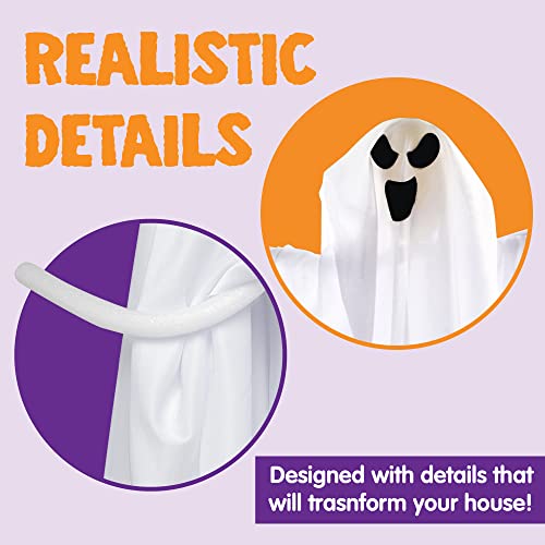 3 PCS 27.5" Hanging Ghosts Halloween Decoration S313554