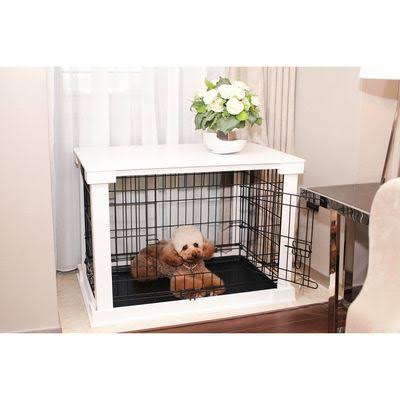 Grey Small Pet Crate End Table K478860