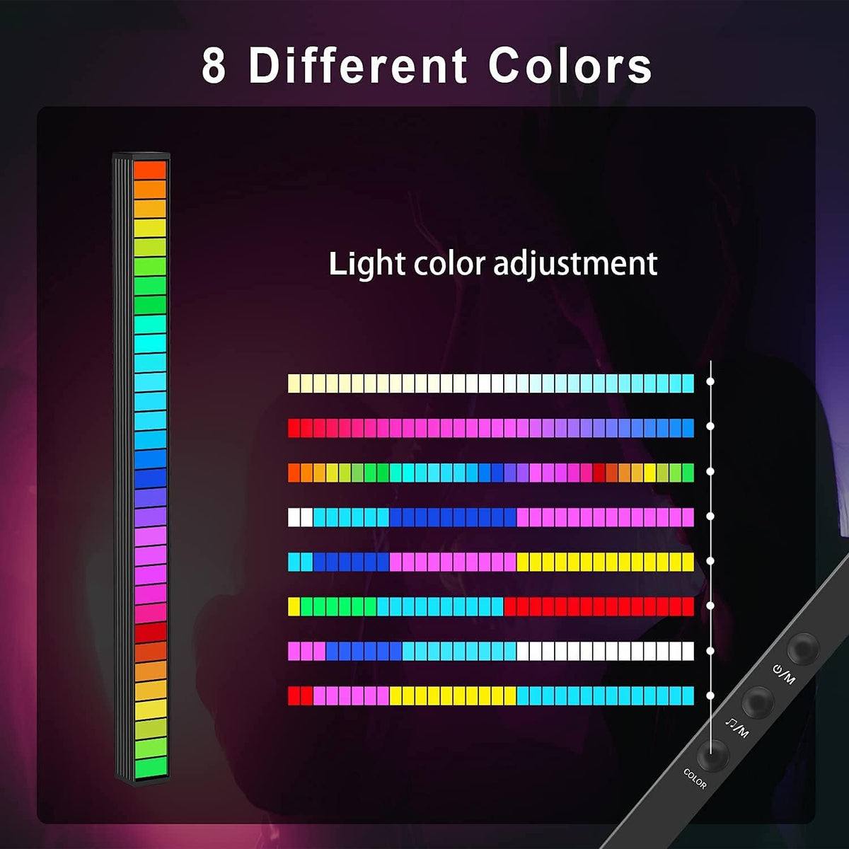 RGB Light LED Display Audio Spectrum Rhythm Pulse K3418