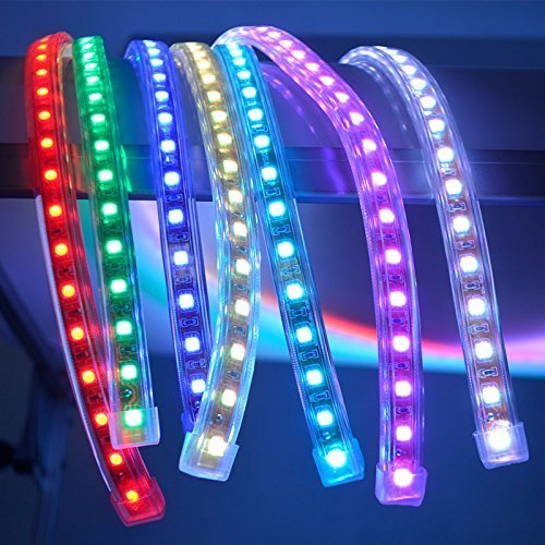 110V SMD5050 LED Strip Light with Connector 30 FT O641132