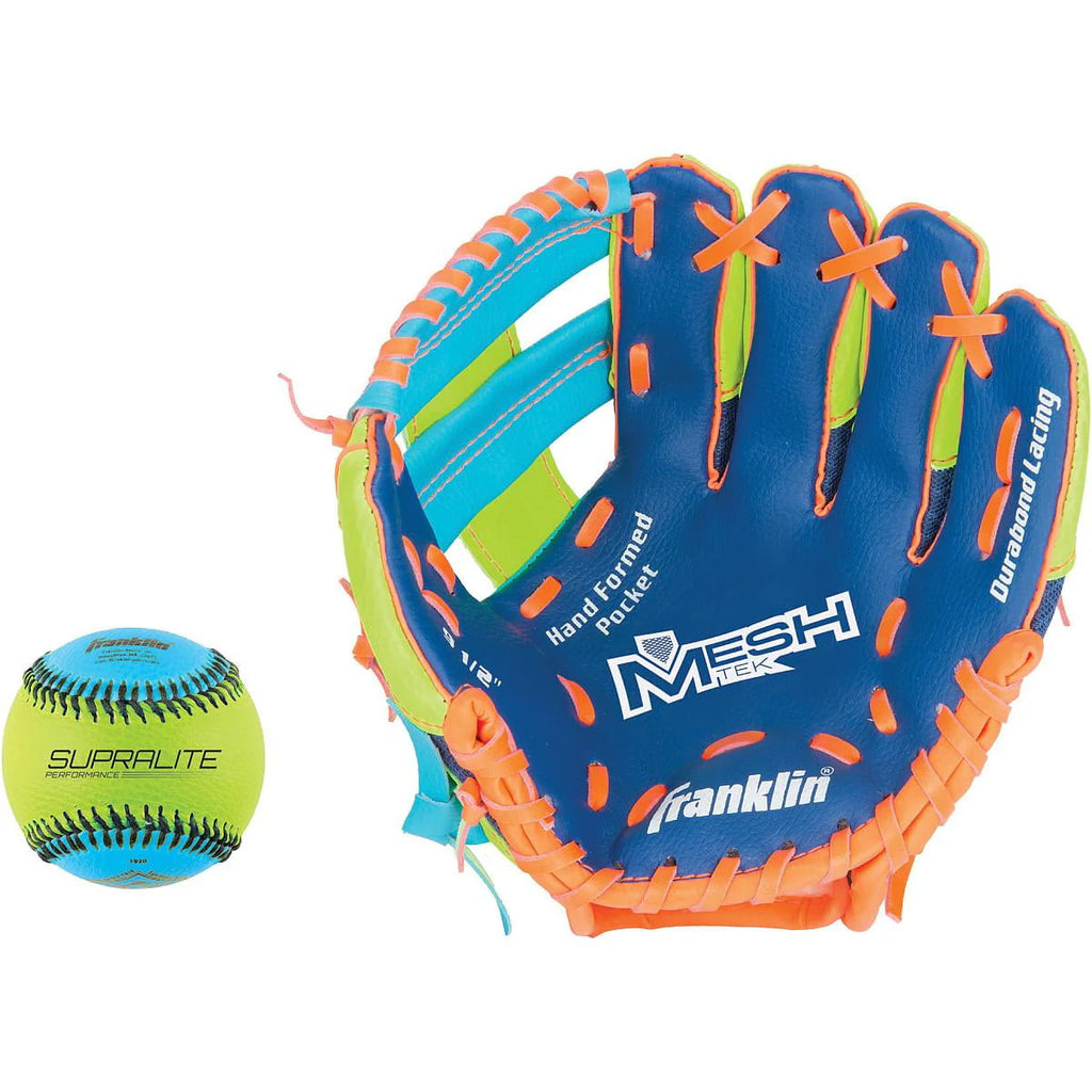 Kid's Glove and Ball Set Foam Baseball and T-Ball Mitt Righty F2394