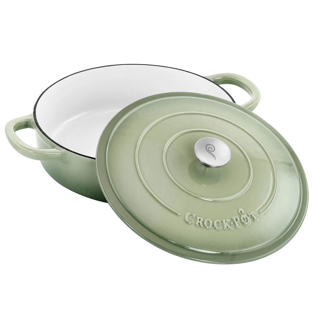 5 Quart Enameled Cast Iron Braiser Pan with Lid in Pistachio Green H683942