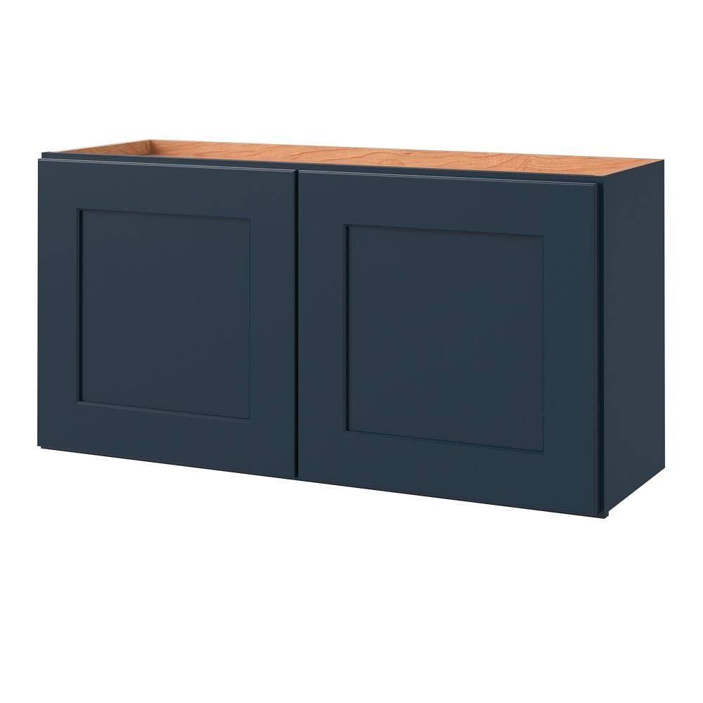 Navy Square Door Wall Cabinet G599